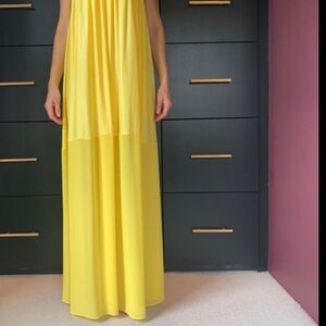BCBGMaxAzria Vibrant Yellow Maxi Dress